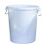 普力捷 圆形塑料大白桶 塑料桶带盖 酿酒发酵桶 塑料水桶 单位：个定制 150升 690*600