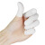 厚创 乳胶手指套 一次性工业橡胶劳保 美容美甲粉笔点钞手指套 白色(手卷)大码/300个