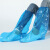 莱文格（LEVENGER）漂流户外防水一次性鞋套 高筒雨天骑行防滑加长厚款一次性雨鞋套 加厚款独立包装(一只价)(白色蓝色随机发) 常规