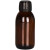 带盖密封罐药瓶空瓶玻璃大容量加厚防漏级口服液分装样品瓶子 250ml棕色瓶+黑盖