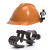 定制安全帽消防手电筒夹头盔头灯支架安全帽侧灯卡扣夹子安全帽固定卡 M胶粘B(30-42毫米)