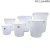 加厚大号塑料桶大白桶带盖装水桶装米桶 圆桶桶消防桶 200L桶（带盖）白色;