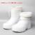 适用白色靴耐用高筒加棉靴雨鞋耐油耐酸工厂厨房保暖雨靴EVA胶鞋 EVA材质-中帮(加棉) 36