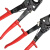 京斯坦 电缆剪 切线断线钳电缆剪刀剪切棘轮式电缆剪工具 HS-325A 260mm（1把） 