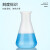 LABSHARK 塑料锥形瓶实验室三角烧瓶广口带刻度PP耐高温摇瓶 塑料锥形瓶 大口不带盖 500ml