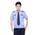 阿力牛 ASF36 夏季短袖衬衫 保安衬衣物业酒店工作服套装 蓝色短袖衬衣（送配件） XL-175 