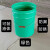 25L特厚铁皮户外垃圾桶大容量耐磨庭院垃圾桶铁桶带盖子家用防火 黑色带盖