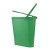 食安库 SHIANKU 食品级清洁工具 分色带盖刻度水桶 加厚塑料水桶 手提多功能清洁桶 6L 绿色 不含桶盖