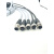 M12航空插头4针5芯8P通信号线缆PUR耐油防水对接电源传感器连接器 直头4孔母头 常规款(PUR黑色） 常规款(PUR黑色） 线缆长