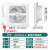 排气扇6寸厨房卫生间换气扇8玻璃窗圆形孔橱窗静音排风扇 8寸孔180-200无档板 带三插1米线