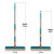 铸固 可弯曲玻璃刮 带胶条免手洗家用擦窗器伸缩杆家政高层双面擦玻璃器 伸缩杆（可弯曲6布）