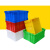 周转箱养龟 塑料框子长方形大号加厚带盖物流箱养龟养鱼水产储物收纳筐JYH 加厚300箱(320*210*105) 蓝色(无盖)