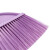 海斯迪克 HKLY-73 孔雀塑料扫把套装 不锈钢长柄扫把家庭不粘毛发加宽清洁扫帚 紫色