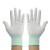 薄款PU涂掌涂指手套耐磨劳保工作防滑无尘涂层带胶尼龙透气 涂胶白色尼龙（1双） L
