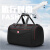 swistsngr瑞士旅行包手提包运动健身包男士大容量防泼水行李包出差包旅行袋 黑色