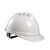 富兴 V型透气ABS安全帽 防砸透气建筑工地施工工程 可印字 白色  V型透气按压式