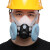 KN100工业防尘口罩 煤矿专用面罩 防工业粉尘打磨电焊水泥呼吸防护面具  装修木工石材可清洗面具 8600主体+2对棉