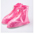 工厂店景区旅游户外徒步女式珠光PVC 带防雨层 防雨防污鞋套 黑色XXL
