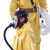 利力维特自吸式长管呼吸器过滤防毒尘面罩单双人电动+风式空气呼吸器面具 单人电动风长管呼吸器5米