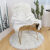 豫之韵 白色长毛绒地毯北欧卧室吊篮化妆梳妆台地垫椅子毛毯 浅粉色圆形直径160cm 需要定做