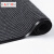 Karyon PVC双条纹地毯 酒店防滑垫吸水脚垫走廊餐厅地垫商用塑料 灰色条纹1.8米宽15米长