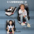 贝婴适德国儿童安全座椅0-12岁汽车用婴儿宝宝360度旋转i-Size认证 金盏黄【175°大躺角】