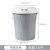 按压垃圾桶客厅厨房分类垃圾箱卫生间带盖厕所马桶纸篓定制 带盖卡其色约16L