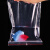 飞尔（FLYER）透明pe自封袋 密封袋 加厚塑料封口袋 包装袋【50×60cm 100只 20丝 红边】