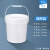 急先锋 级pp塑料桶密封桶水桶包装桶果酱储水水墨颜料涂料桶定制 10L乳白色 7天内发货