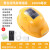 hT风扇安全帽太阳能可充电空调帽工地施工降温帽多功能头盔 黄色双风扇增强款16000