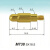 pogopin针电池M3导电式探针顶针弹簧电源弹性连接器螺纹伸缩触点 M20631(M3)28mm  20=240