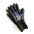 多给力手套劳保耐磨防滑舒适型透气丁腈浸胶手套工作防护手套加厚 15针WG555黑色手套一双 L