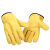 电焊专用羊皮手套隔热亲肤防烫焊接手套焊工耐磨耐用劳保防护手套 羊皮手套-黄色 M