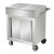 兰诗 WSY0002 不锈钢调料商用厨房移动调料台多功能移动餐车小推车 加厚敞门款+12缸