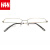 汉（HAN）眼镜框近视眼镜男女款 纯钛防辐射护目镜近视眼镜框架 81873 低调枪灰 配1.60非球面变灰色镜片(0-800度)