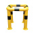 筑筠 护栏杆 消防栓防撞护栏杆 黄漆黑膜口子型定制 0.8*0.35*0.64