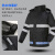 久匀 反光雨衣雨裤套装 交通环卫救援成人分体骑行雨衣套装 蓝格黑雨衣 M码(160-165)