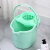 手动挤水桶手压地拖桶清洁拖把桶塑料旋转拧水单桶老式墩布桶定制 0882绿色一套多加一个篮子