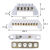 桥型接线排零线排接地铜排5位10孔6*9接线端子弱电配电箱配件 12位（黄铜）