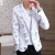 玛萨洛2021新款小西装外套男韩版修身发型师个性单西休闲西服学生外衣服 白色 165/M