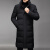 BWYI李·宁寕冬装新款男式羽绒服青年韩版时尚长款立领保暖乔·丹 黑色 2XL