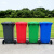 益美得 YJX1 新国标分类垃圾桶加厚大号120L户外环卫大垃圾桶带盖 蓝色（可回收物）