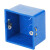 伟星PVC线盒 86型暗盒 pvc线管配件 绝缘阻燃电工管件 蓝色