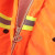 冰禹 环卫雨衣橘 红色分体雨衣雨裤套装 安全警示道路施工反光雨衣 4L BYaf-612
