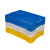塑料长方形加厚面包箱大号装水果面包筐塑料筐周转筐级周转箱 黄色 面包箱普通580*400*110
