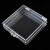 定制塑料方形小盒子纪念品徽章盒子收藏盒五金小产品镜片包装盒收 透明7.0*7.0*2cm