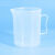 东部工品塑料刻度杯  塑料烧杯 实验室器皿 塑料量杯 250mL2个
