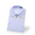 中神盾 D8628 男式长袖衬衫修身韩版职业商务白领条纹衬衣 白底蓝竖条  (1-9件价格) 37码