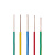 众邦 电缆 BV0.75平方国标家装单芯单股铜芯硬线 蓝色 100米/卷