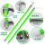 高压令克棒拉闸杆10kV伸缩绝缘杆电工防雨操作杆绿色变压器送电杆 110kV 5节5米（防雨型） +包